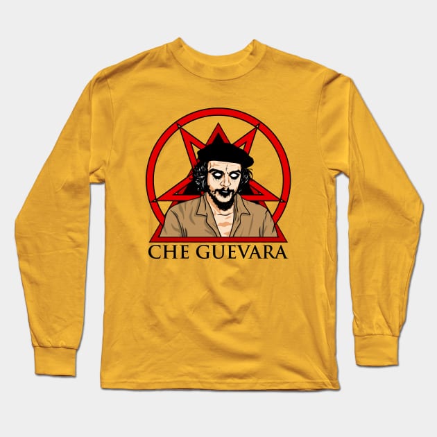 SATANIC CHE Long Sleeve T-Shirt by theanomalius_merch